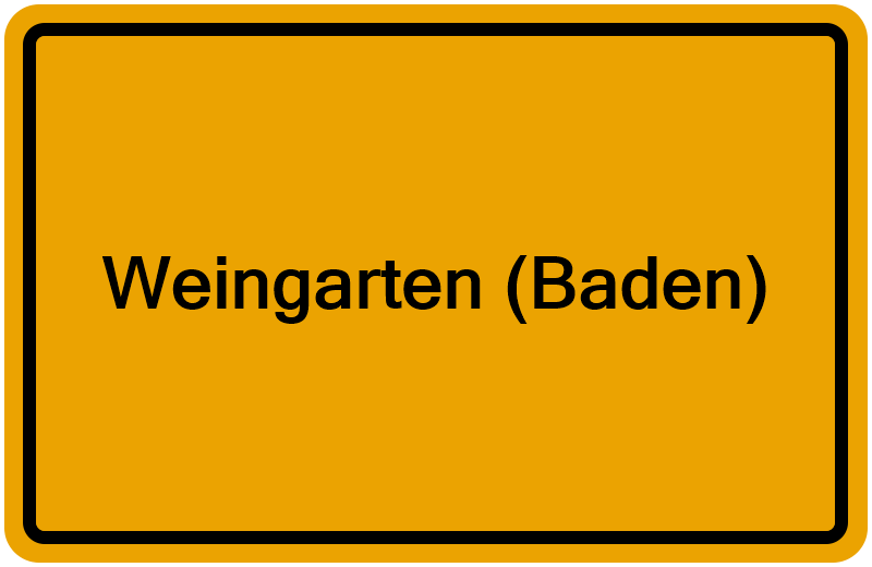 Handelsregisterauszug Weingarten (Baden)